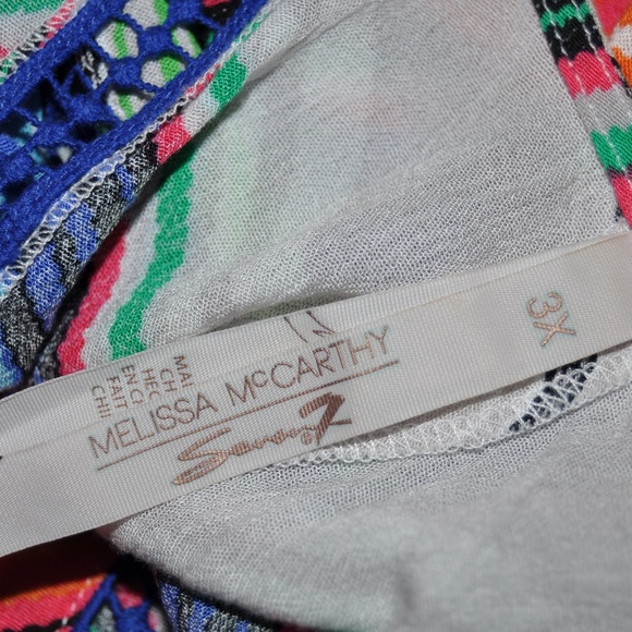 MELISSA MCCARTHY SEVEN7 Striped Topper Cover-Up D8 - Picture 7 of 8